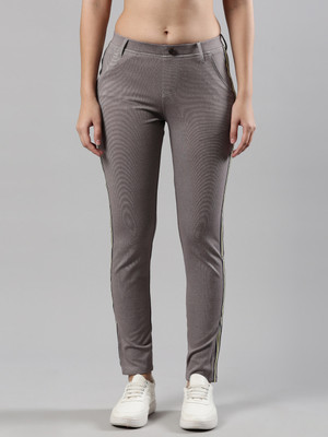 Femmora Straight Fit Women Grey Trousers