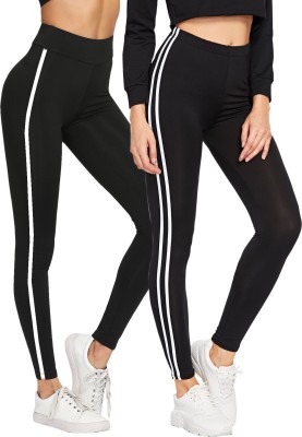 DTR FASHION Black Jegging(Striped)