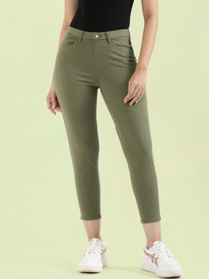 GO COLORS Green Jegging(Solid)