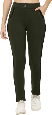 Priya Point Dark Green Jegging(Self Design)