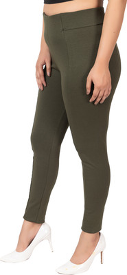 mlada Dark Green Jegging(Solid)