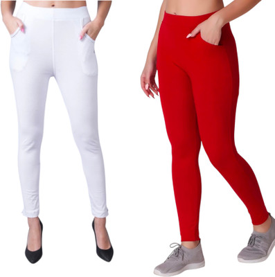EXMP White, Red Jegging(Solid)
