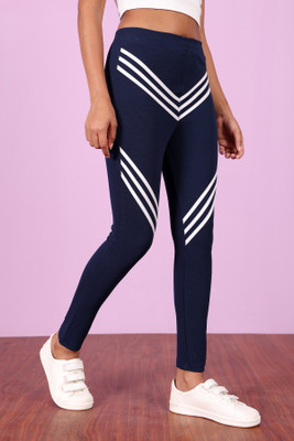 Zicada Dark Blue Jegging(Striped)
