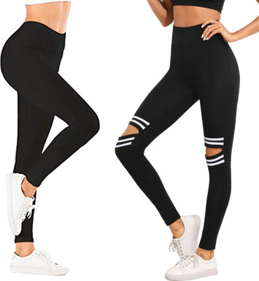 DTR FASHION Black Jegging(Striped)
