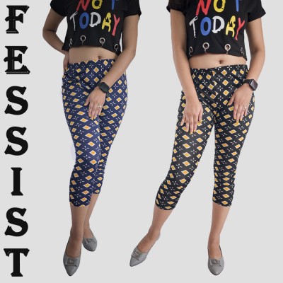 Fessist Trendy Women's/Girls/Ladies Stylish Regular Fit Tight/ Jegging Pants Women Multicolor Capri
