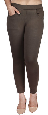 Comfort Lady Brown Jegging(Solid)