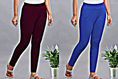 Fof Blue, Maroon Jegging(Solid)