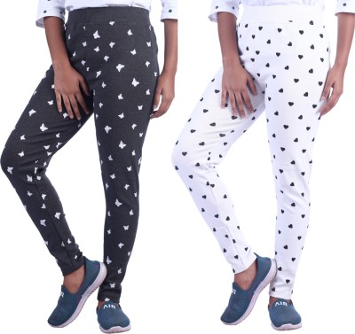 KARARO Black, White Jegging(Printed)