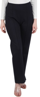 MONTE CARLO Regular Fit Women Dark Blue Trousers