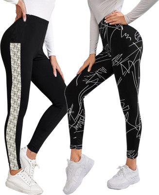 DTR FASHION Black Jegging(Printed)