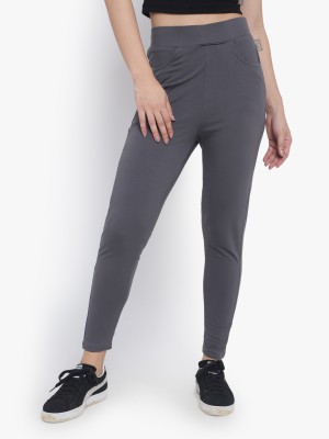 SHE PURE LUXURY WEAR Grey Jegging(Solid)
