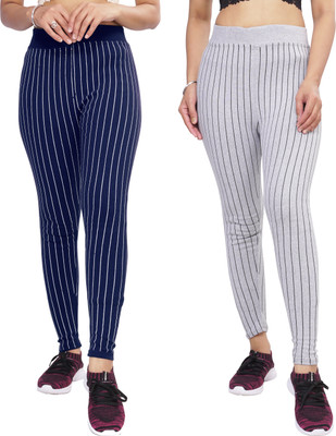 FAYDA MALL Multicolor Jegging(Striped)