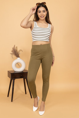 mlada Green Jegging(Solid)