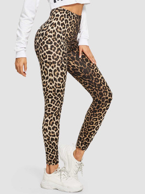 Moda Rapido Beige Jegging(Printed)