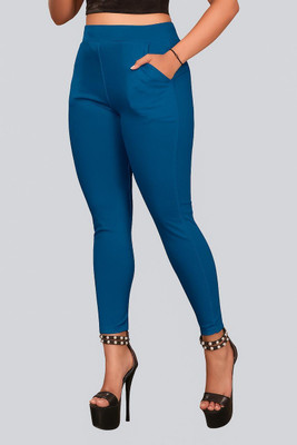 FashionDrape Blue Jegging(Solid)