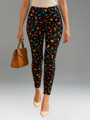 Moda Rapido Black Jegging(Printed)