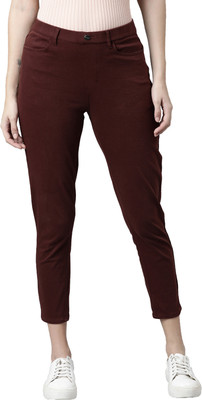 GO COLORS Maroon Jegging(Solid)