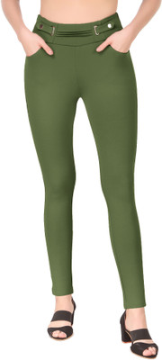 SEMLE Dark Green Jegging(Solid)
