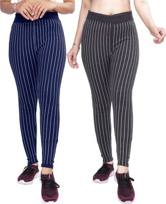 FAYDA MALL Multicolor Jegging(Striped)