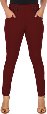 SEMLE Maroon Jegging(Solid)