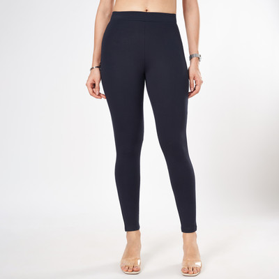 Annabelle by Pantaloons Dark Blue Tregging(Solid)