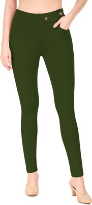 SEMLE Dark Green Jegging(Solid)