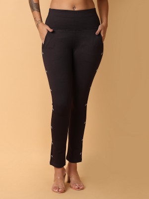 V-MART Black Jegging(Solid)