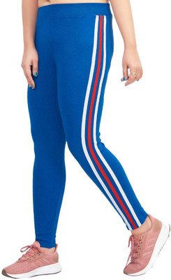 divvi fashions Light Blue Jegging(Striped)