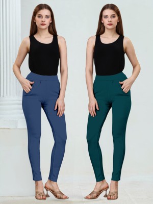 DE TRENDZ Multicolor Jegging(Solid)