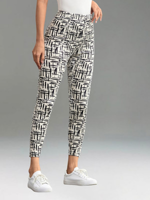 Moda Rapido White Jegging(Printed)