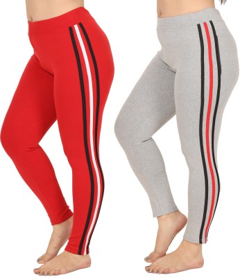 Yualin Red, Pink Jegging(Striped)