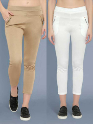 GRX Beige, White Jegging(Solid)
