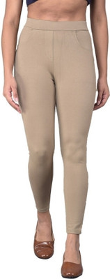 Comfort Lady Brown Jegging(Solid)