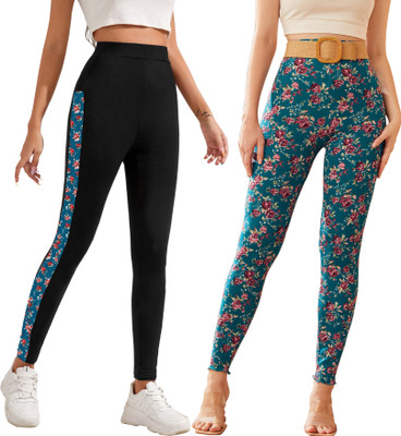 DTR FASHION Light Blue Jegging(Printed)