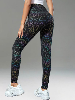 Moda Rapido Black Jegging(Printed)