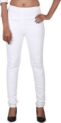 Fitwings Skinny Fit Women White Trousers