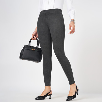 Annabelle by Pantaloons Grey Tregging(Solid)