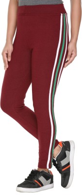 KANONE Maroon Jegging(Striped)