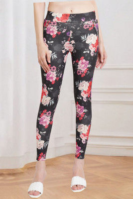POPWINGS Black Jegging(Floral Print)