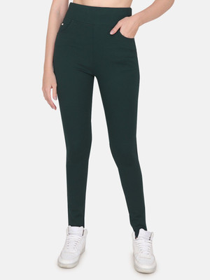 Albion Dark Green Jegging(Solid)