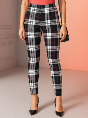 DTR FASHION Black Jegging(Checkered)