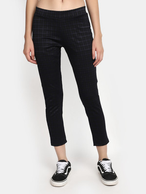 V-MART Black Jegging(Checkered)