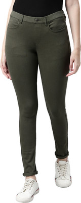 GO COLORS Green Jegging(Solid)