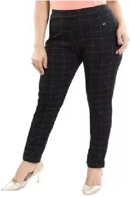 mishis Black Jegging(Checkered)