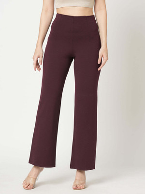 Kraus Jeans Maroon Tregging(Solid)