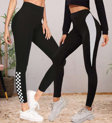 Moda Rapido Black Jegging(Printed)