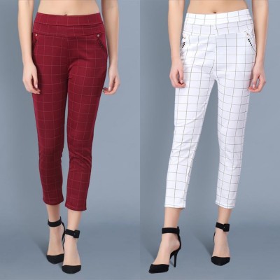 GRX Maroon, White Jegging(Solid)