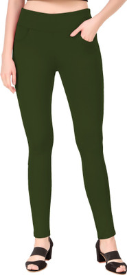 SEMLE Dark Green Jegging(Solid)