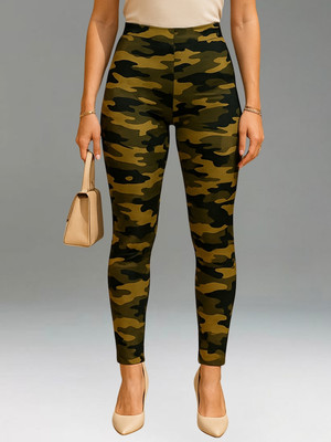 Moda Rapido Brown Jegging(Printed)