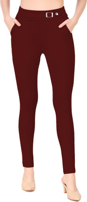SEMLE Maroon Jegging(Solid)